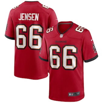 mens nike ryan jensen red tampa bay buccaneers game jersey